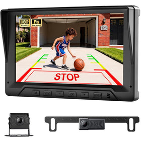 Seventour 1080P backup camera with dual lenses enhances rear visibility for safer parking.