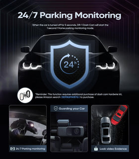 Seventour Mini 2K dash cam includes 32GB card for immediate use.