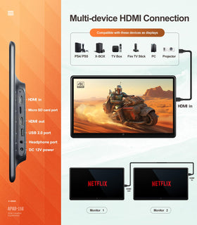 Seventour dual audio options and FM link for tailored sound.