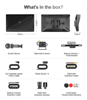 Seventour plug-and-play setup simplifies installation with quick screen switching.