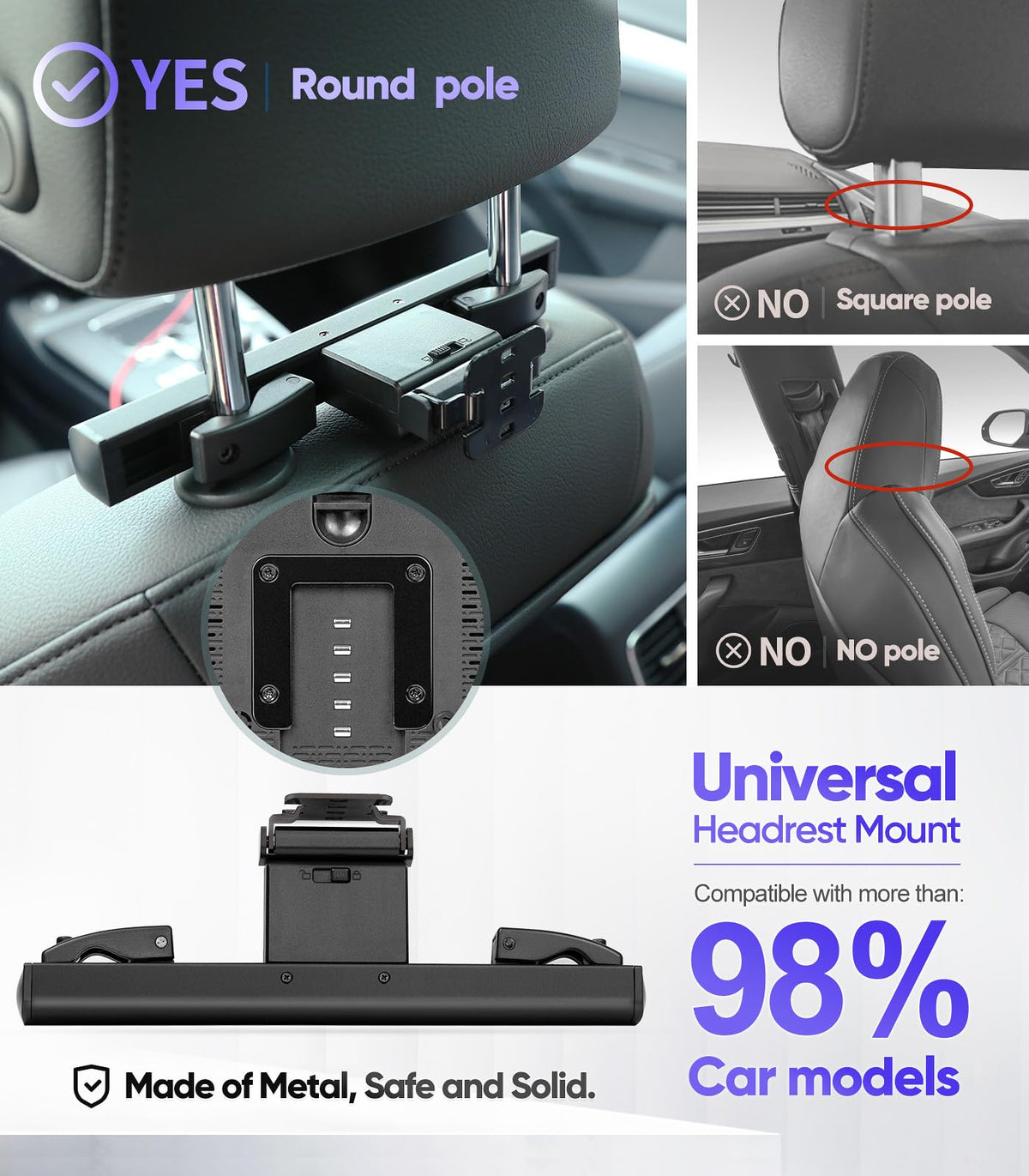 Seventour wireless mirror link enables iPhone and Android screen sharing.