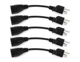 Sewell 6-inch power extension cable pack arranged for tidy desk setups.