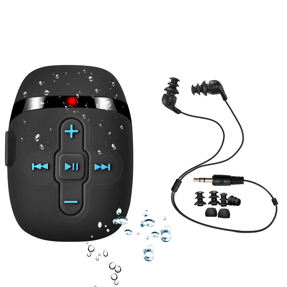 SEWOBYE player front view showing controls and clip, easy tactile operation
