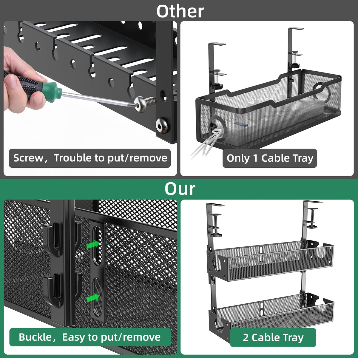 SEYHAKI multi-model-design trays adapt to your setup with easy reconfiguration