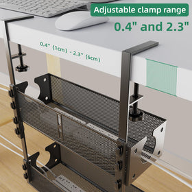 SEYHAKI space-saving cable management locks clutter away from the floor