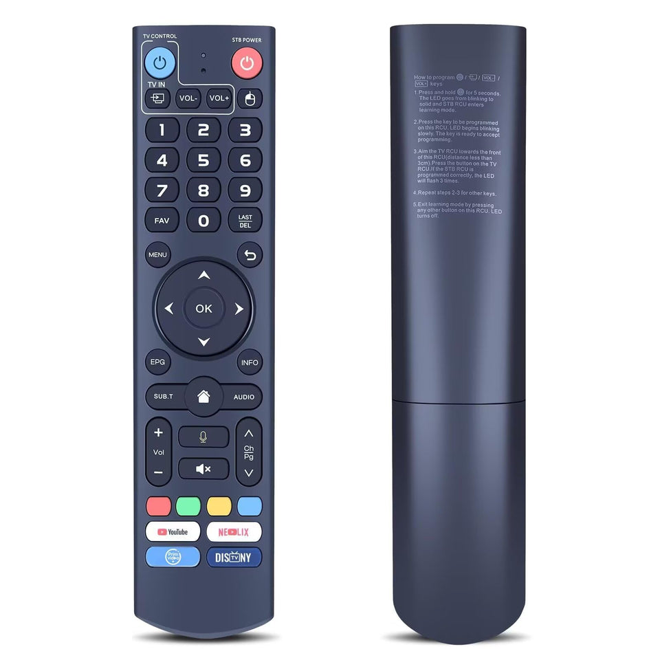 SEYUN backlit remote enhances visibility in dim rooms for vSeeBox devices at night.