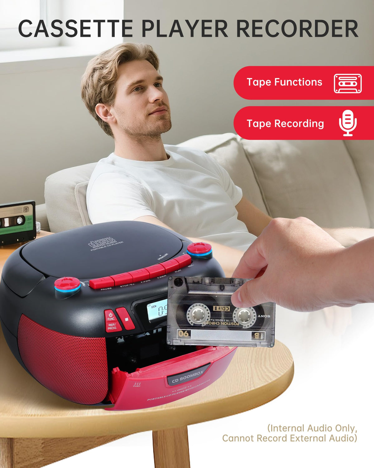 SFOOEOJ large LCD and control buttons for quick navigation and program functions