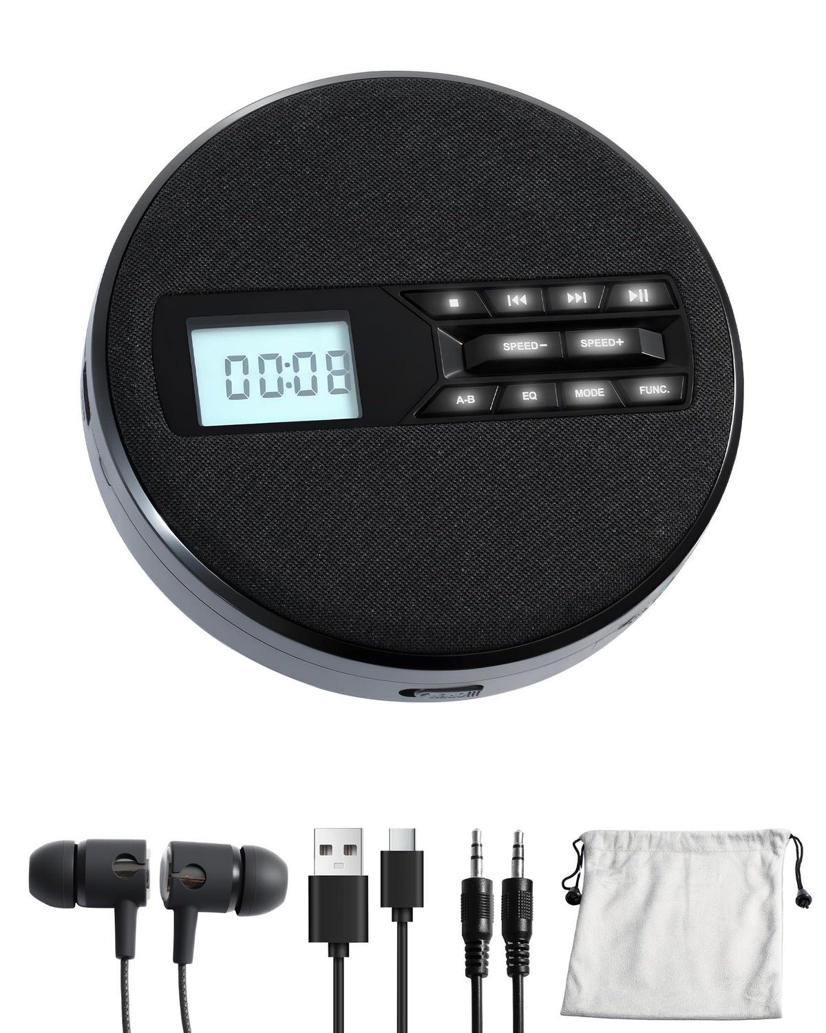 SFOOEOJ front view showing fabric finish and compact design benefits portability