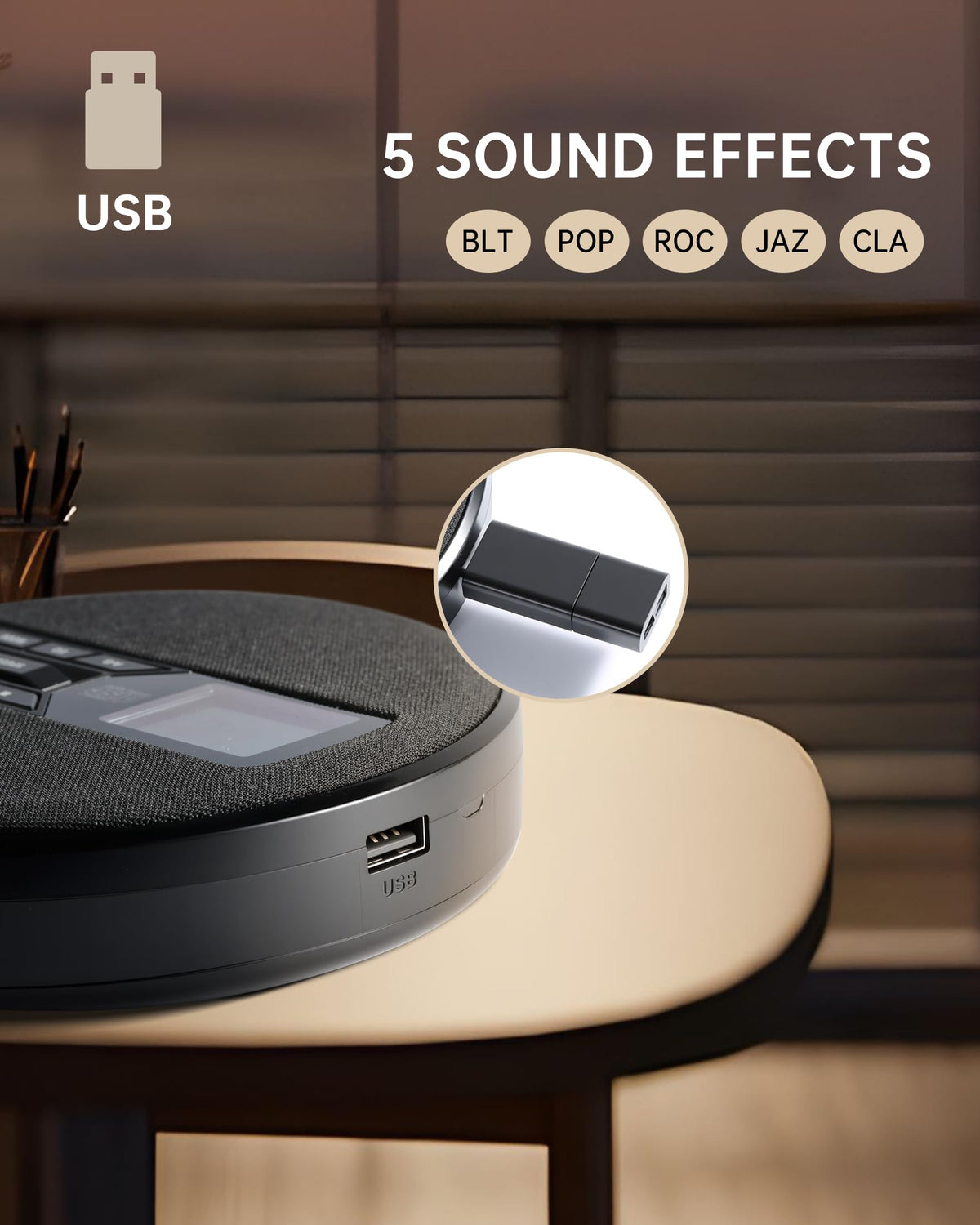 SFOOEOJ next to a hand to show compact size and easy transportability