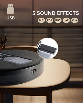 SFOOEOJ next to a hand to show compact size and easy transportability