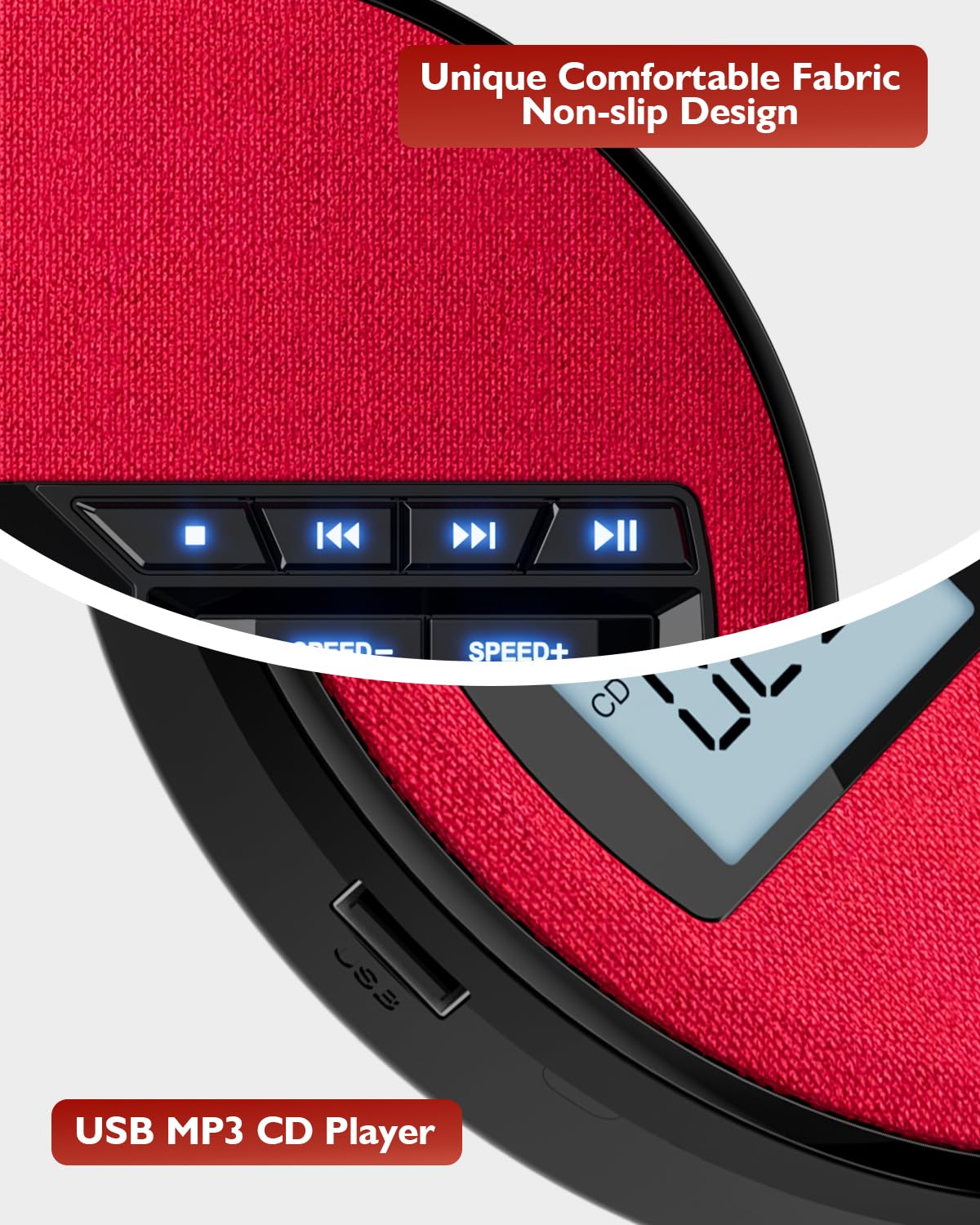 SFOOEOJ next to a smartphone to show compact size and portability benefit