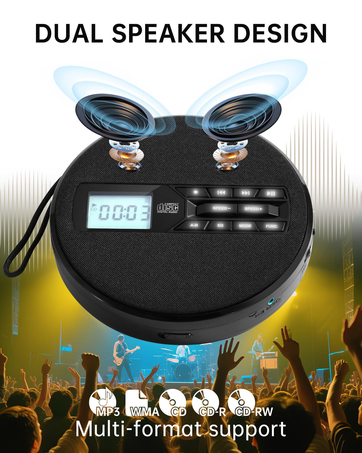SFOOEOJ backlit LCD and controls for easy nighttime operation and navigation