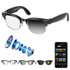 SGUKZF AI Smart Glasses 4K Camera for hands-free recording during sports and travel.