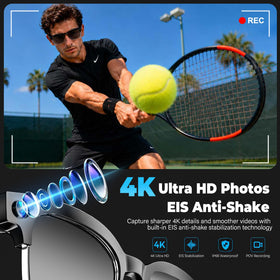 SGUKZF AI Smart Glasses EIS anti-shake stabilization preserves smooth footage on the move.