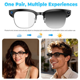 SGUKZF AI Smart Glasses IP66 protection guards against sweat, rain, and dust.