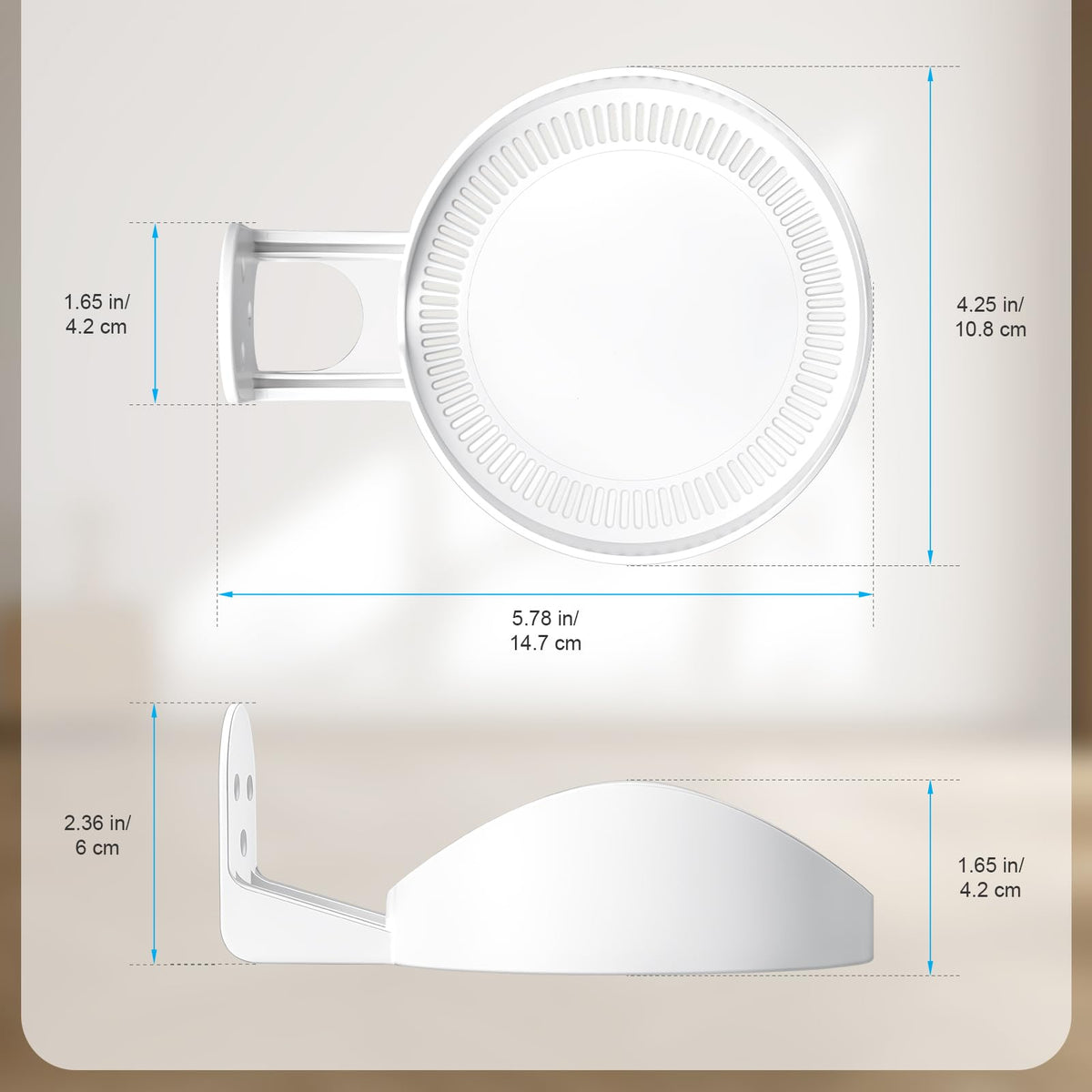 Shang Chiang bracket design allows ventilation, keeping router exhaust clear.