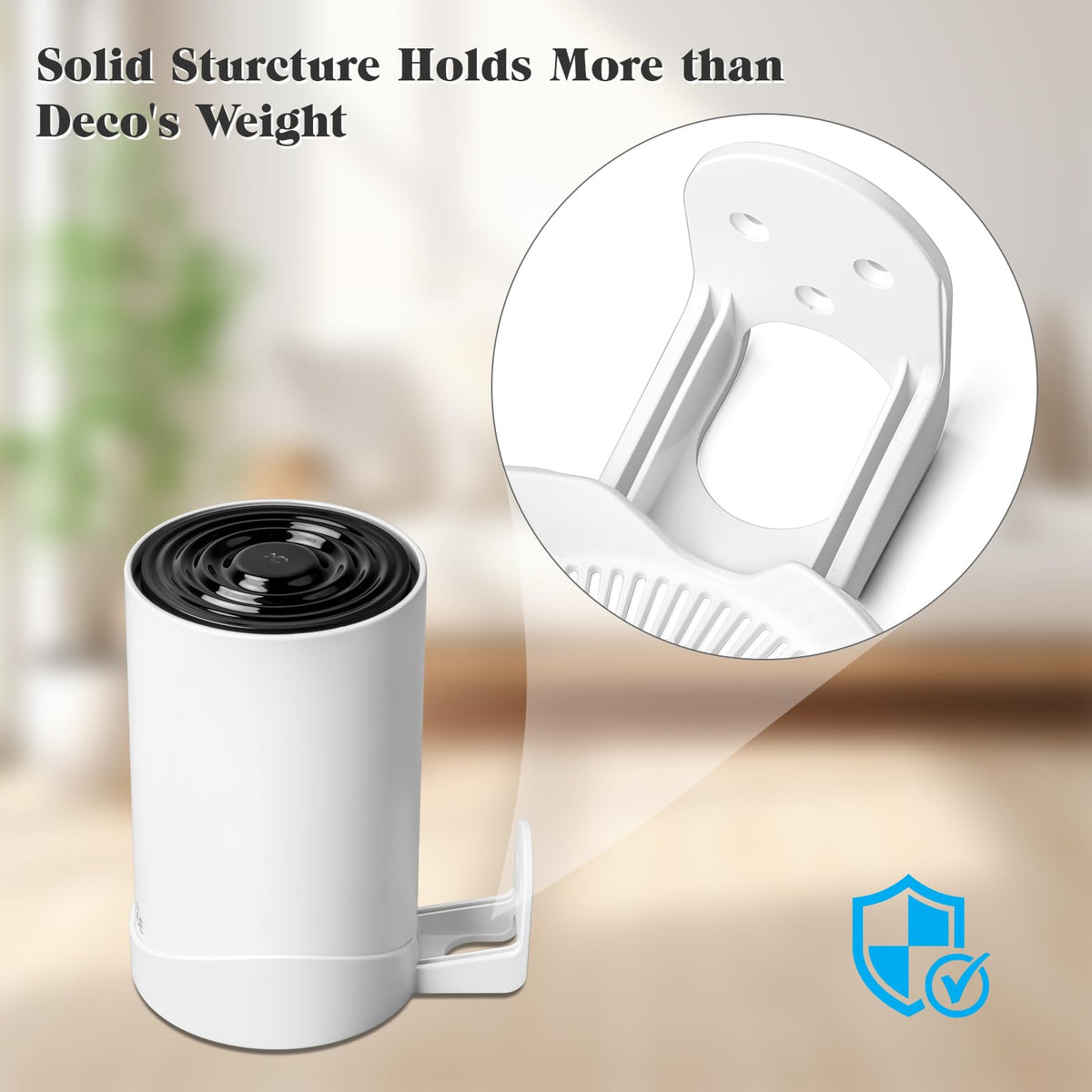 Shang Chiang includes screws for quick, tool-free installation with Deco brackets.