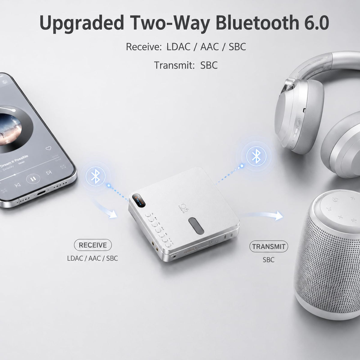 SHANLING EC Play Bluetooth 6.0 panel enables wireless pairing