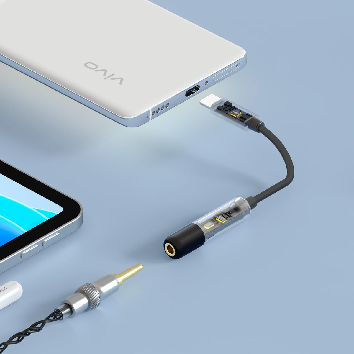 SHANLING UA MINI connected to Nintendo Switch, enhances gaming positional audio immersion