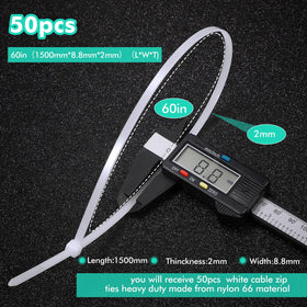 Shappy close-up of nylon strap texture and serrated locking head for strong grip