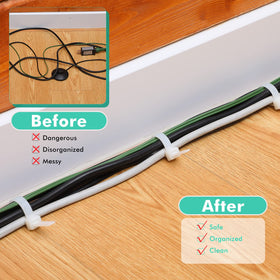 Shappy binding for fences and awnings with durable nylon ties