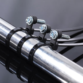 Shappy zip ties with teeth create tight, durable cable bundles