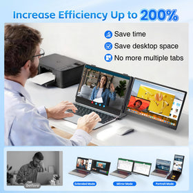 Sharanix 226-degree rotatable screen for easy sharing