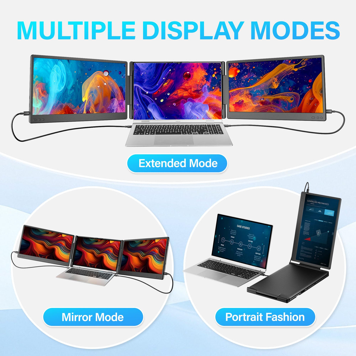 Sharanix adjustable tilt back stand for ergonomic viewing angles