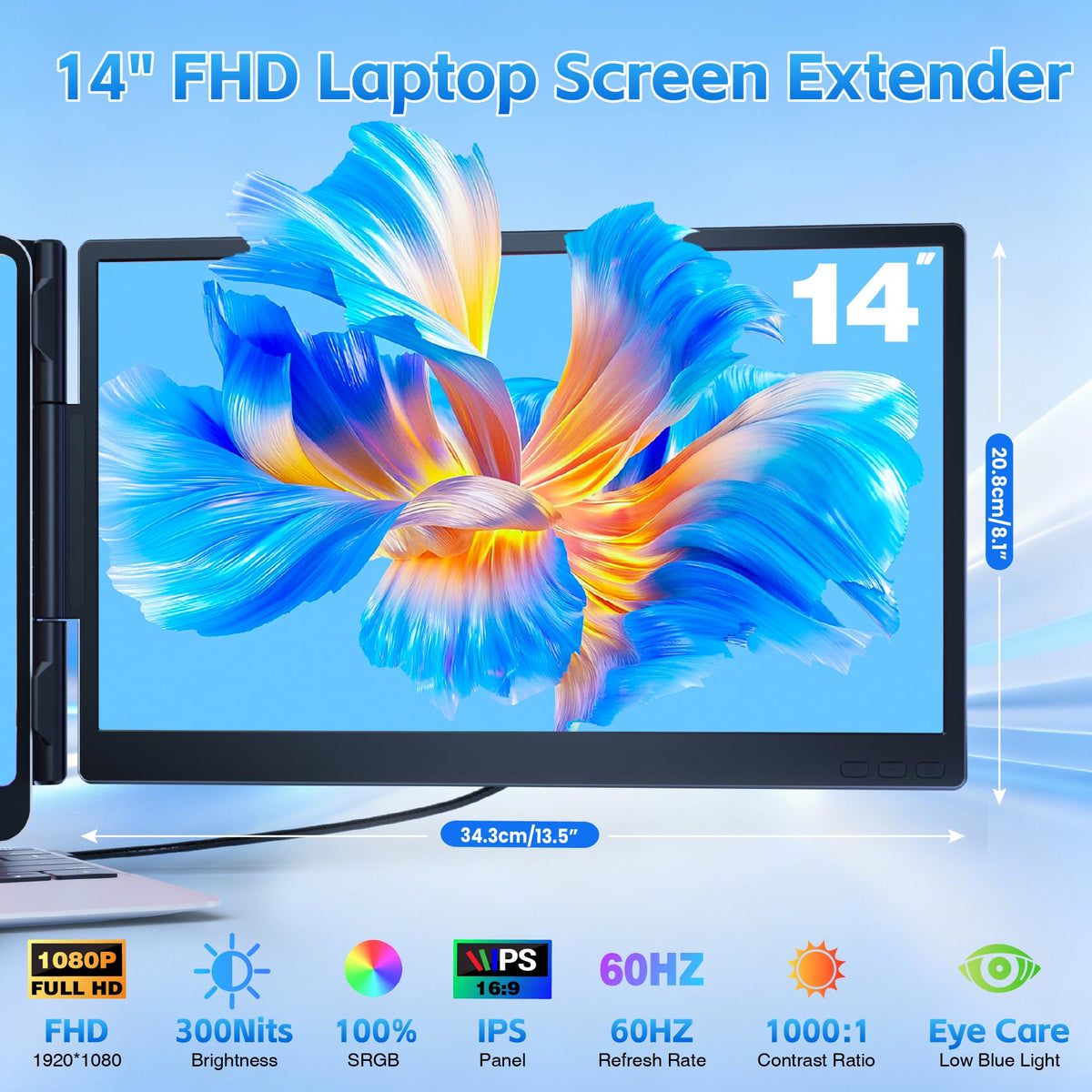 Sharanix ultra-light dual monitor boosts productivity during travel