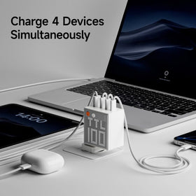 sharge Pixel powering a laptop demonstrating fast 100W charging capability
