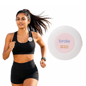 She's Birdie front view showing Blossom color and compact safety design for confidence