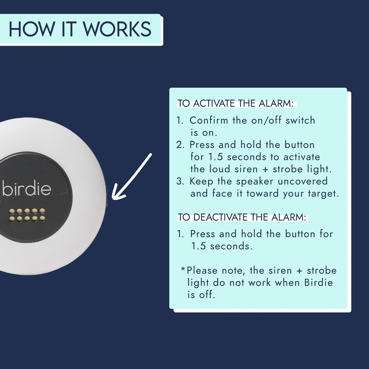 She's Birdie clipped to backpack offering hands-free protection benefit