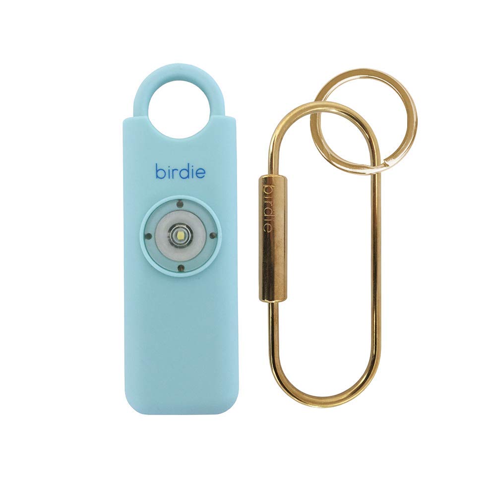 She’s Birdie front view in aqua showing compact design and quick access benefit