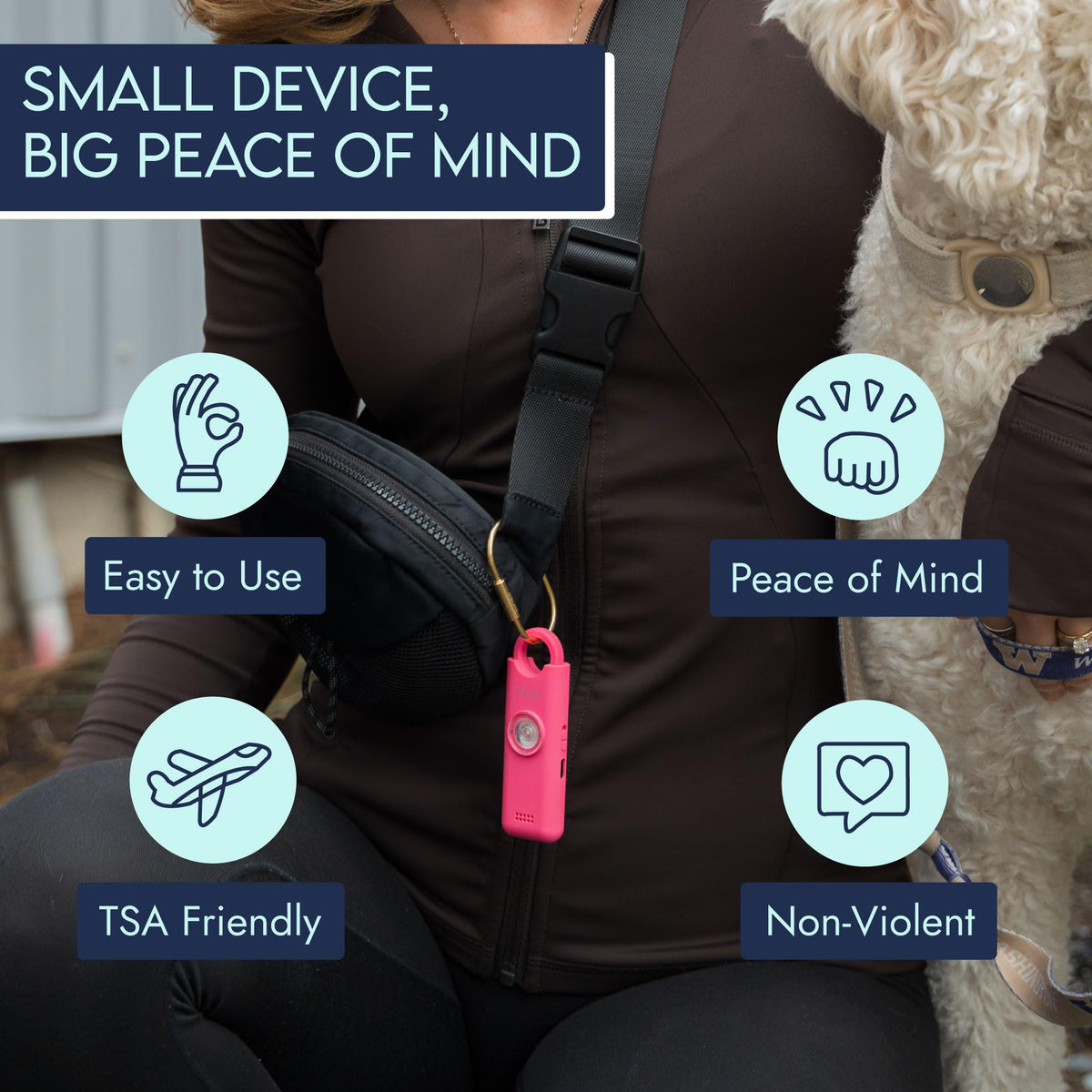 She’s Birdie recharge port closeup highlighting USB charging convenience and eco benefit