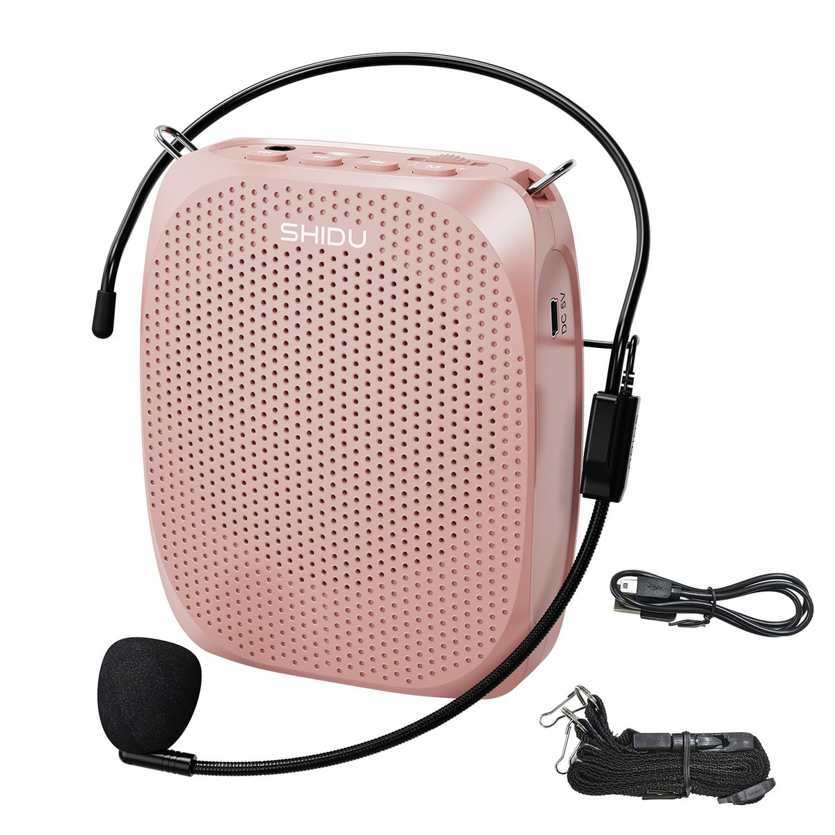 SHIDU SD-258 front view showing controls and clear sound benefits