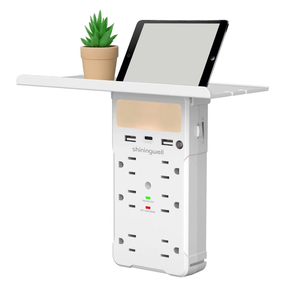 shiningwell front view showing full extender and tidy charging benefits