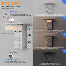 shiningwell night light illuminated in bathroom providing soft glow
