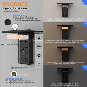 shiningwell night light glowing with ambient sensor for soft nighttime illumination