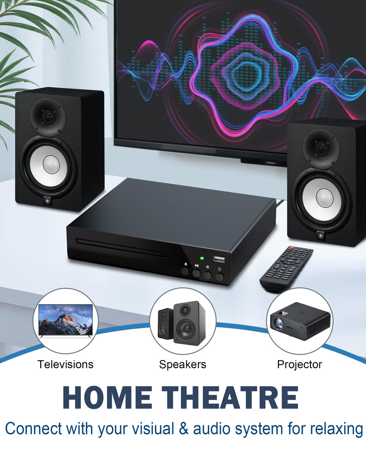 SHIWAKOTO remote control enabling easy navigation from up to ten meters.