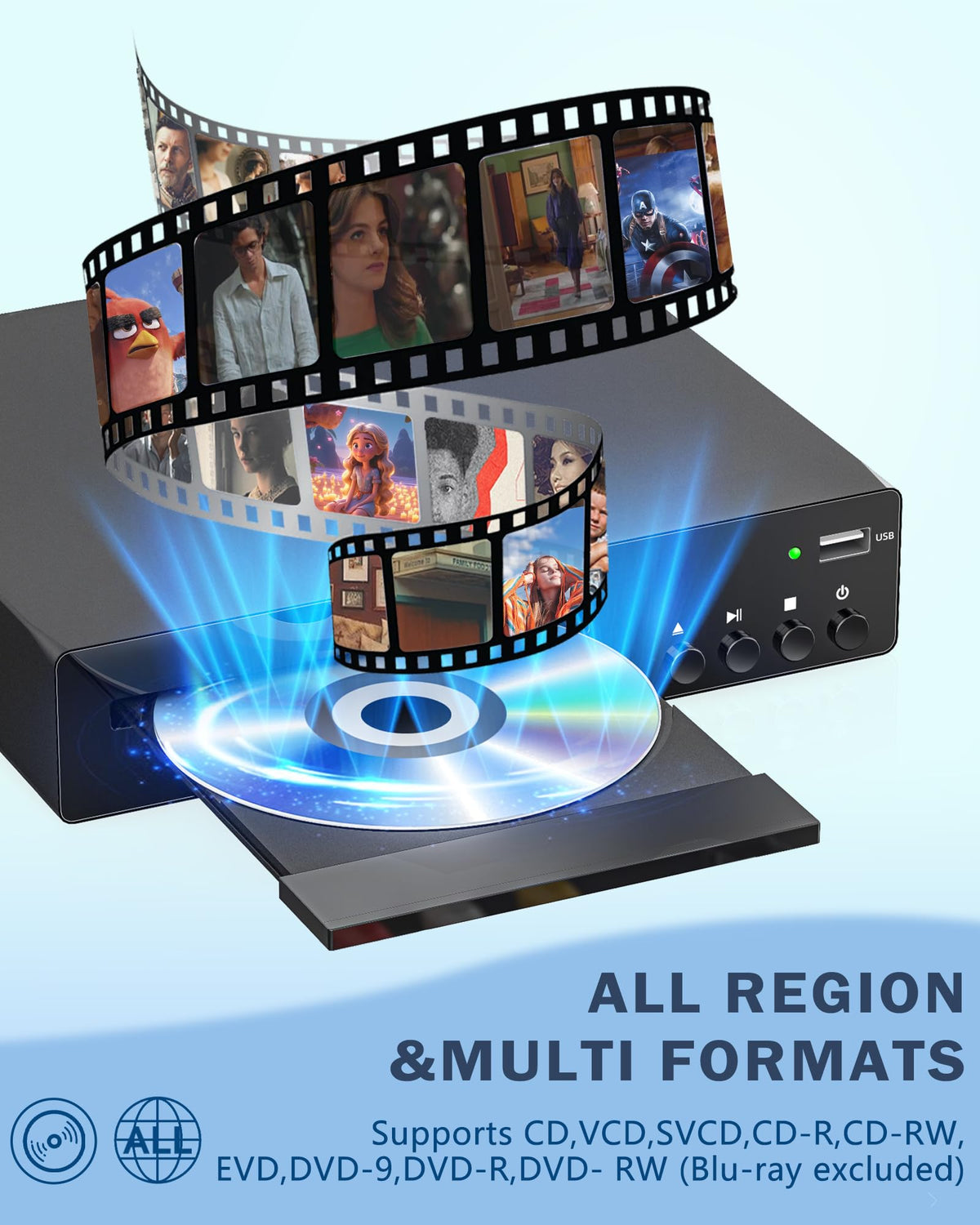SHIWAKOTO USB playback supports MP3 and JPEG for multimedia moments.