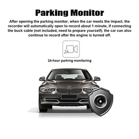 Shkalacar installed on windshield providing wide 170° coverage benefit