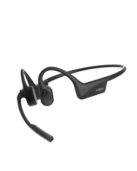 SHOKZ OpenComm2 open-ear design for comfortable all-day wear and clear calls.