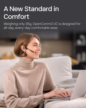 SHOKZ OpenComm2 UC bone conduction technology delivers open-ear sound for safe listening