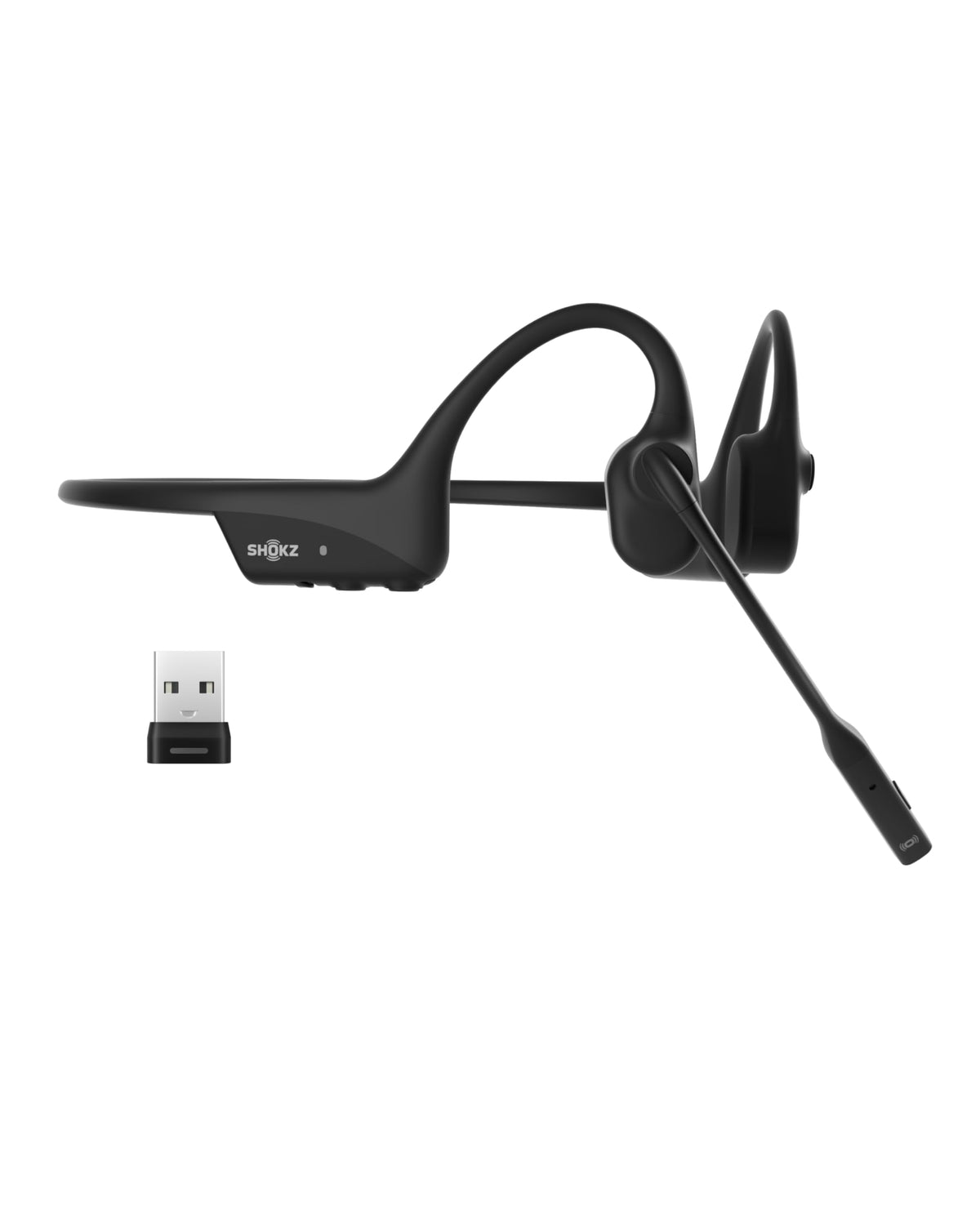SHOKZ OpenComm2 UC headset worn for all-day comfort during remote work
