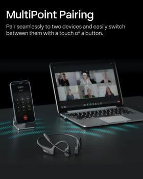 SHOKZ OpenComm2 UC IP55 finish resists splashes during daily use