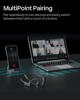 SHOKZ OpenComm2 UC IP55 soft silicone finish resists sweat and light rain
