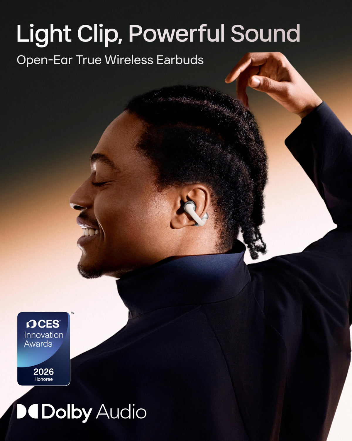 SHOKZ OpenDots One open-ear design remains aware while listening.