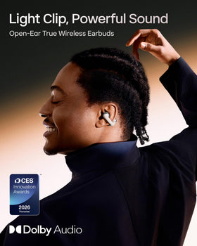 SHOKZ OpenDots One open-ear design remains aware while listening.