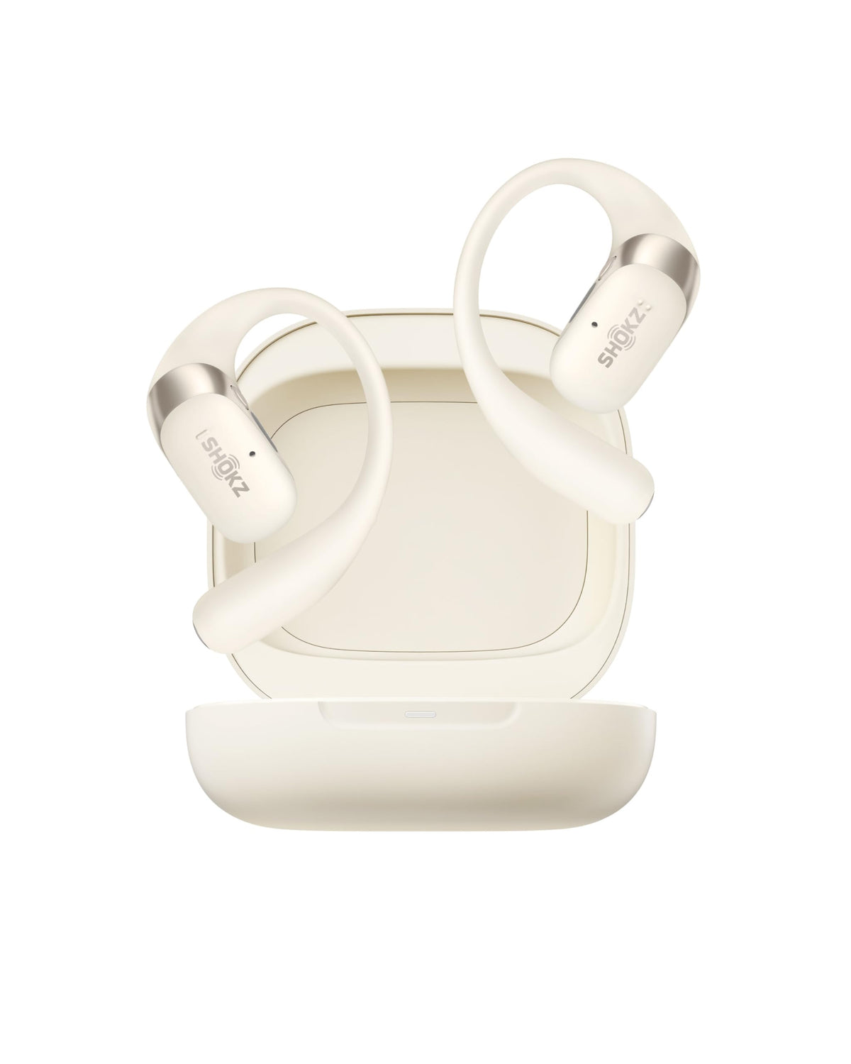SHOKZ OpenFit 2 open-ear design shown for workout awareness.