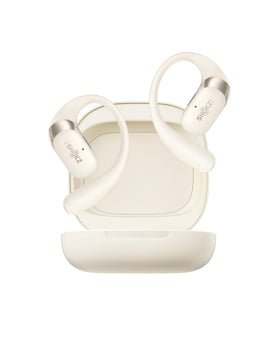 SHOKZ OpenFit 2 open-ear design shown for workout awareness.